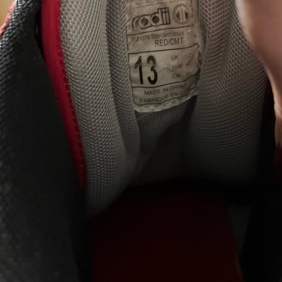 Radii Red Cement Skate Shoes - Size 13 - Picture 7 of 8